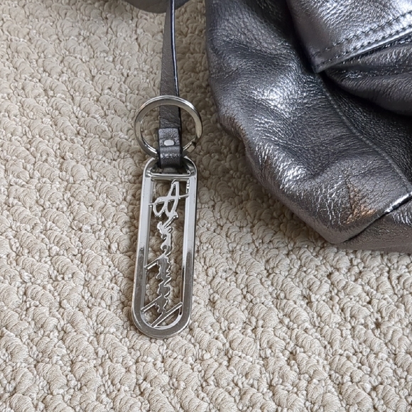 Silver Leather Tote Bag - Picture 9 of 11